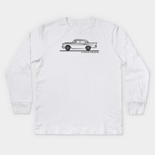 1957 Chevrolet Sedan Four Door Bel Air Kids Long Sleeve T-Shirt